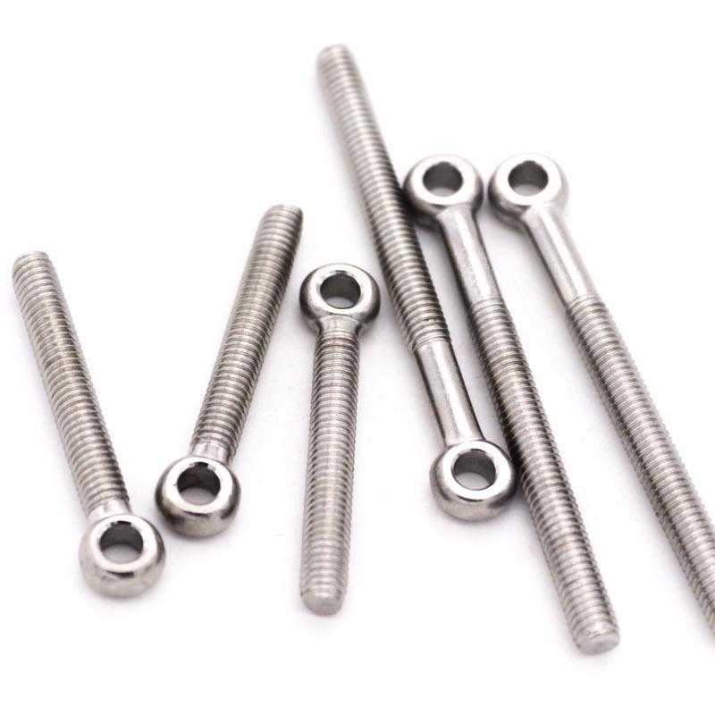 M5 M6 M8 M10 M12 M14 M16 GB798 304 A2-70 Stainless Steel Loop Circle Hole Bolt Ring Eye Screw Eyebolt Eyescrew Metric Thread