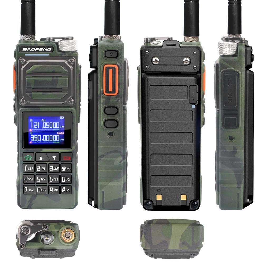Baofeng Walkie Talkie UV-25 Air Band Receive Multi-Band 10W VOX Scambler Multi- FM Radio UV-25M w/5200mAh Type-C Battery