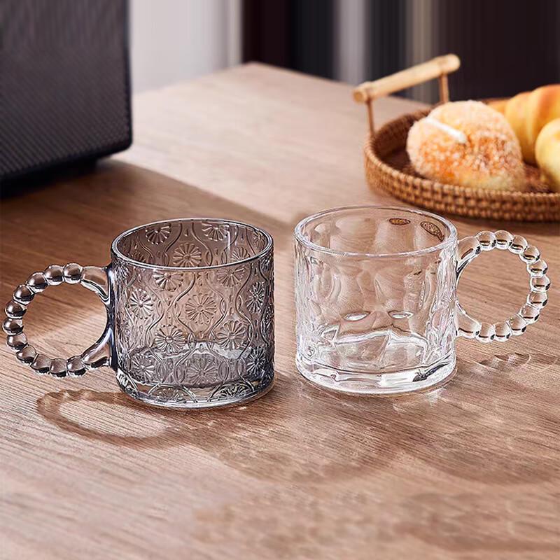 Hua Qingge Dazzling Hammered Glass Couple Cups