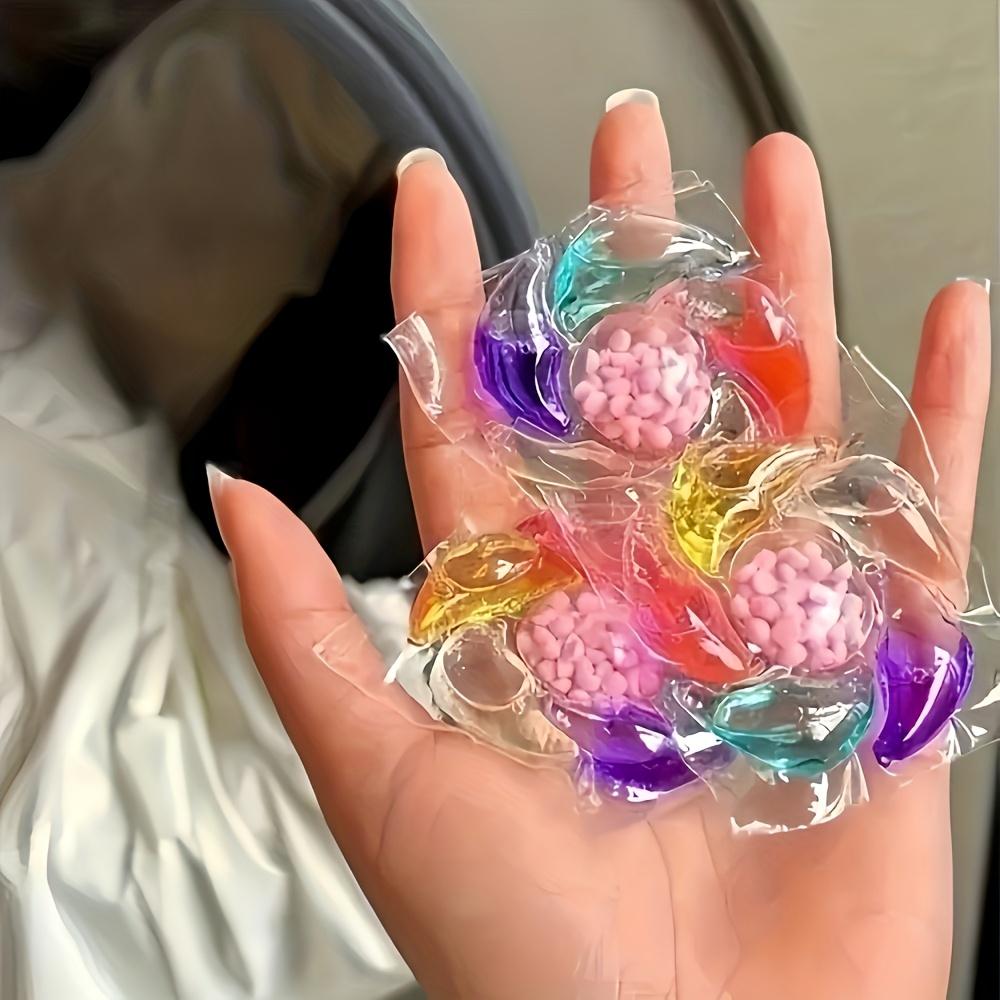 6 In 1 Laundry Detergent Pods 10g Concentrated Gel Beads Deep Cleaning Stain Remover Color Protection Fragrance Beads for Washing Machine