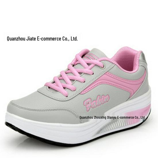 Cross 2023 Autumn Women's Height-Boosting Mesh Rocking Shoes - Thick Sole Casual Running Sneakers