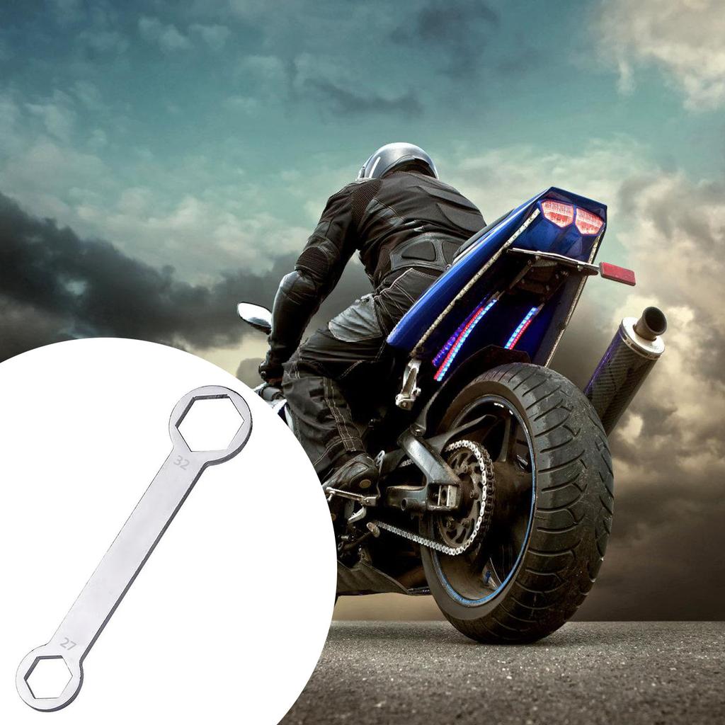 Axle Wrench 27mm 32mm Rear or Front Axle Wrench Hand Tool Universal for Motorcycles Repair Maintenance Professional Tool