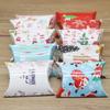10pc9x7x2.5cm Kraft Paper Box Pillow Shape Candy Box Wedding Favor Gift Boxes For Home Baby Shower Kids Birthday Party Supplies