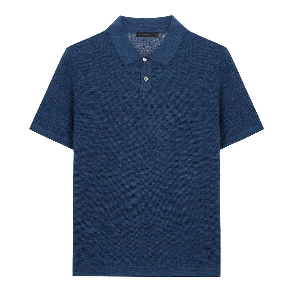 BASSO Modern Airy Summer Short Sleeve Collared Knit (Bsy2Wt14A)