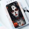 Catrina Beautiful Rose Girl Skull Phone Case For Samsung S 9 10 20 21 22 23 30 23 24 Plus Lite Ultra FE S10lite Fundas