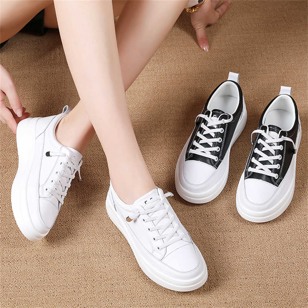Fashion Tied Lace-up Comfortable Sneakers Vulcanize White Women Shoes Women Sports Snaeaker 2025elegant Choes Joggings Jogging