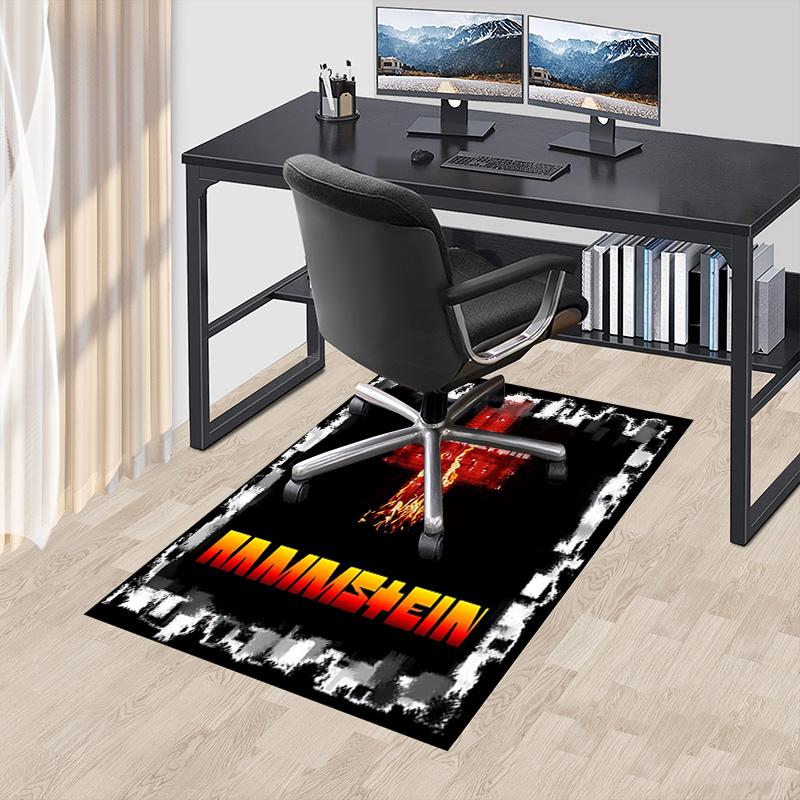 1pc Rammstein Heavy Metal Carpet for Playroom Bedroom Living Room Sofa Home Decor,kids Game Area Rug Non-slip Floor Mat Y730165