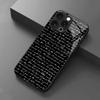 Aesthetic Handwritten Text Glass phone case mobile phones for iphone 17 pro max cover for iPhone 17 16 15 14 13 12 11pm Pro Plus