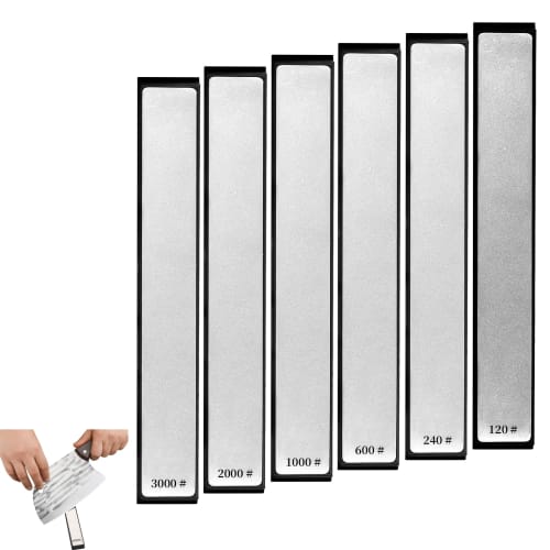 

Set of 6 Diamond Whetstones, Sharpening Stones, Surface Refining, Whetstone Set, 120#-3000#, Double-Sided, Correction, 2.23cm Long x 1.61cm Wide, Surf