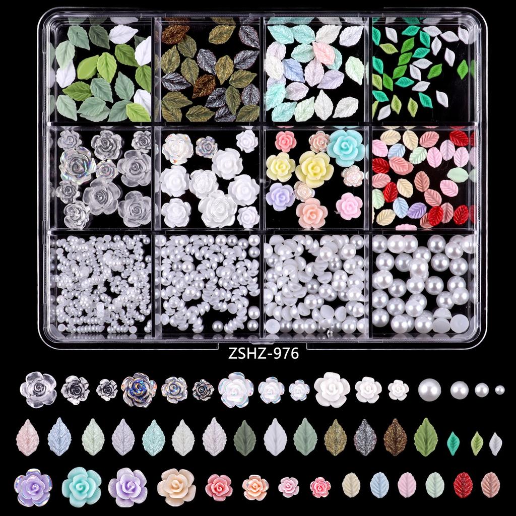 Nail Art Accessories Resin Simulation Biscuits Ice Cream Cute Cartoon Three-Dimensional Nail Accessories Mixed Bows