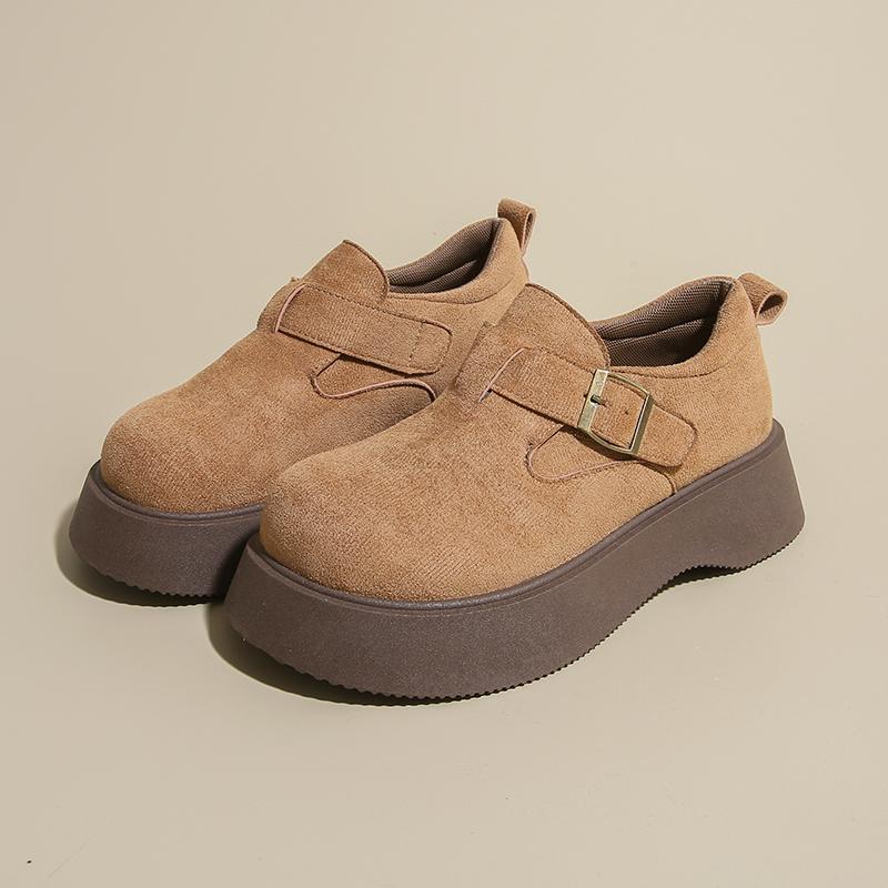 Mote CRLAYDK Designer Plattform Loafers for Kvinner Chunky Slip On Penny Komfort Casual Mote Business Damer Arbeid Mellomhæler Sko