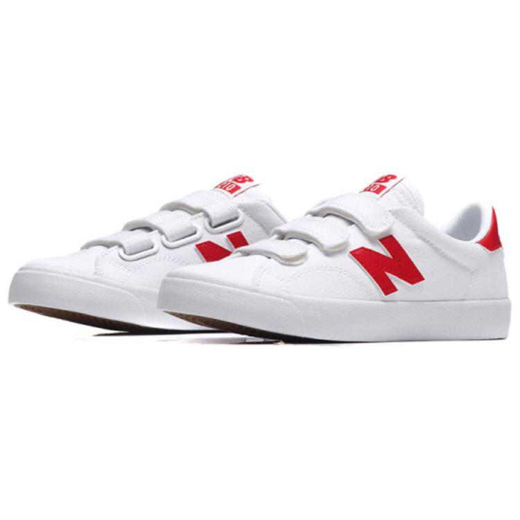New Balance Nb 210 Sapatos de Skate Duráveis Leves Respiráveis de Cano Baixo Unissex Sapatos de Skate Branco Vermelho AM210VWR
