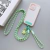 Sweet Colorful Long Cell Phone Lanyard Detachable Anti Lost Phone Shoulder Straps Simple Flower Pendant Mobile Phone Charms