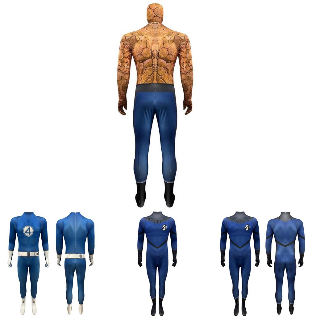 Fantastic Four Superhero Bodysuit For Stage Performances Made From Soft Fabric