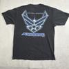 VTG Y2K 7.62 Design United States Air Force USFA Black SS Graphic Shirt Men's L Unisex T-Shirt