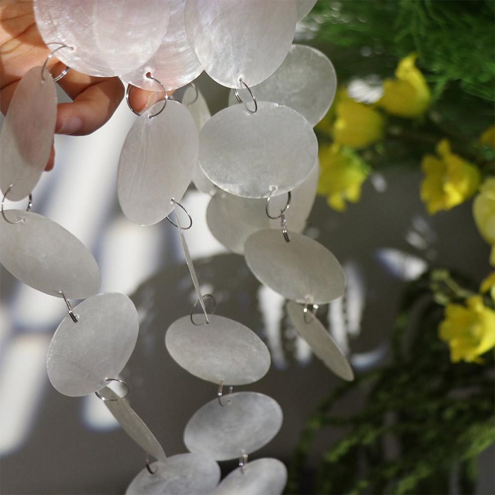 Partitions Curtain Wedding Shell Hanging Curtain Round Shell Decor Curtain  Birthday Party