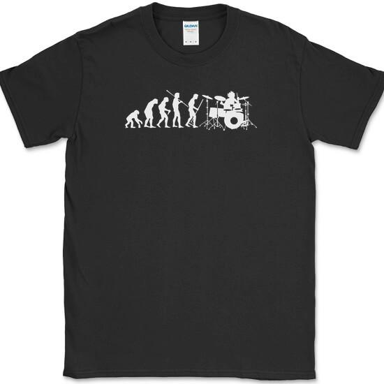 

Evolution of a Drummer T-Shirt Funny Music Man Band Group Hobby Tee S