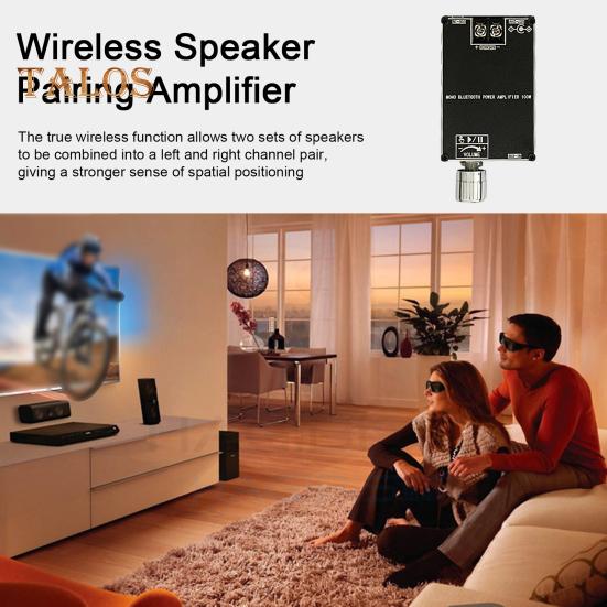 

Модуль підсилювача потужності, сумісний із Bluetooth, модуль підсилювача насиченого звуку, регульована підказка гучності, плата підсилювача, електронний набір своїми руками чорний