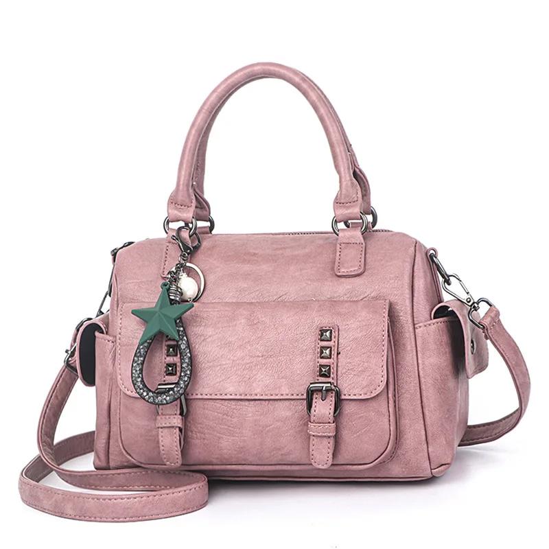 Fashi Elegant Designer Handbags Women Bags Messenger PU Leather Crossbody Bags Hairball Girls Shoulder Bag Top-hand Tote Bag