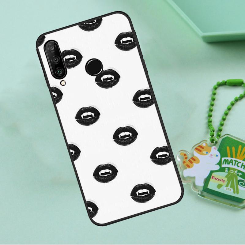 Sexy Vampire Lips For Huawei Nova 10 9 SE 5T 12s 12i 11i Y91 Y90 Y60 Y70 Y72 Y61 P20 P40 P30 Lite P60 Pro Case