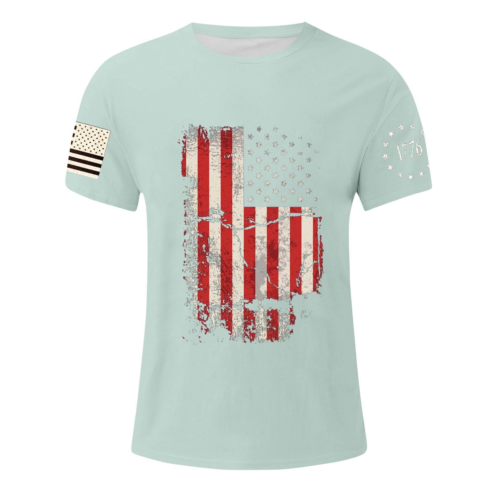 Мужская футболка с принтом ко Дню независимости — фото 7