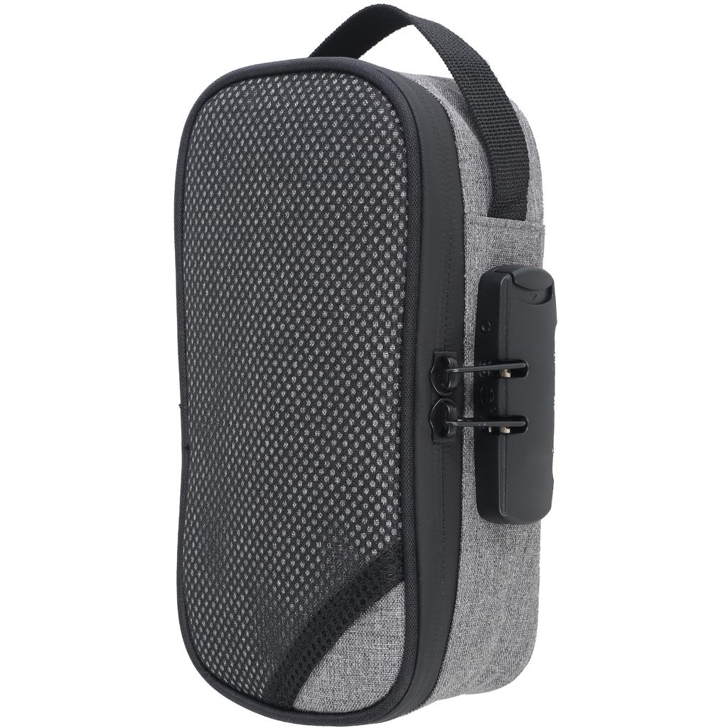 Aufbewahrungstasche mit Zahlenschloss, geruchsdichte Aufbewahrungsbox, Behälter mit herausnehmbaren Fächern, großes Fassungsvermögen für Zuhause, Reisen, Büro