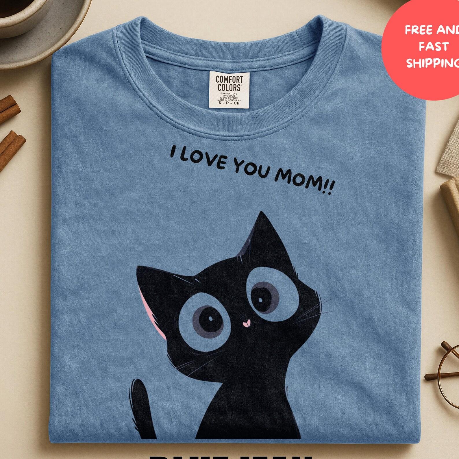 Cat Mom Shirt, Mother’s Day Gift for Cat Lover, Cute Mama Cat T Shirt, Funny Cat Mom Tee, Gift for Women, Minimal Cat Lover Shirt S