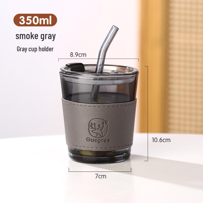 

Высококачественная стеклянная кружка с соломинкой и логотипом - стильный сувенир в бамбуковом дизайне 350-450ml