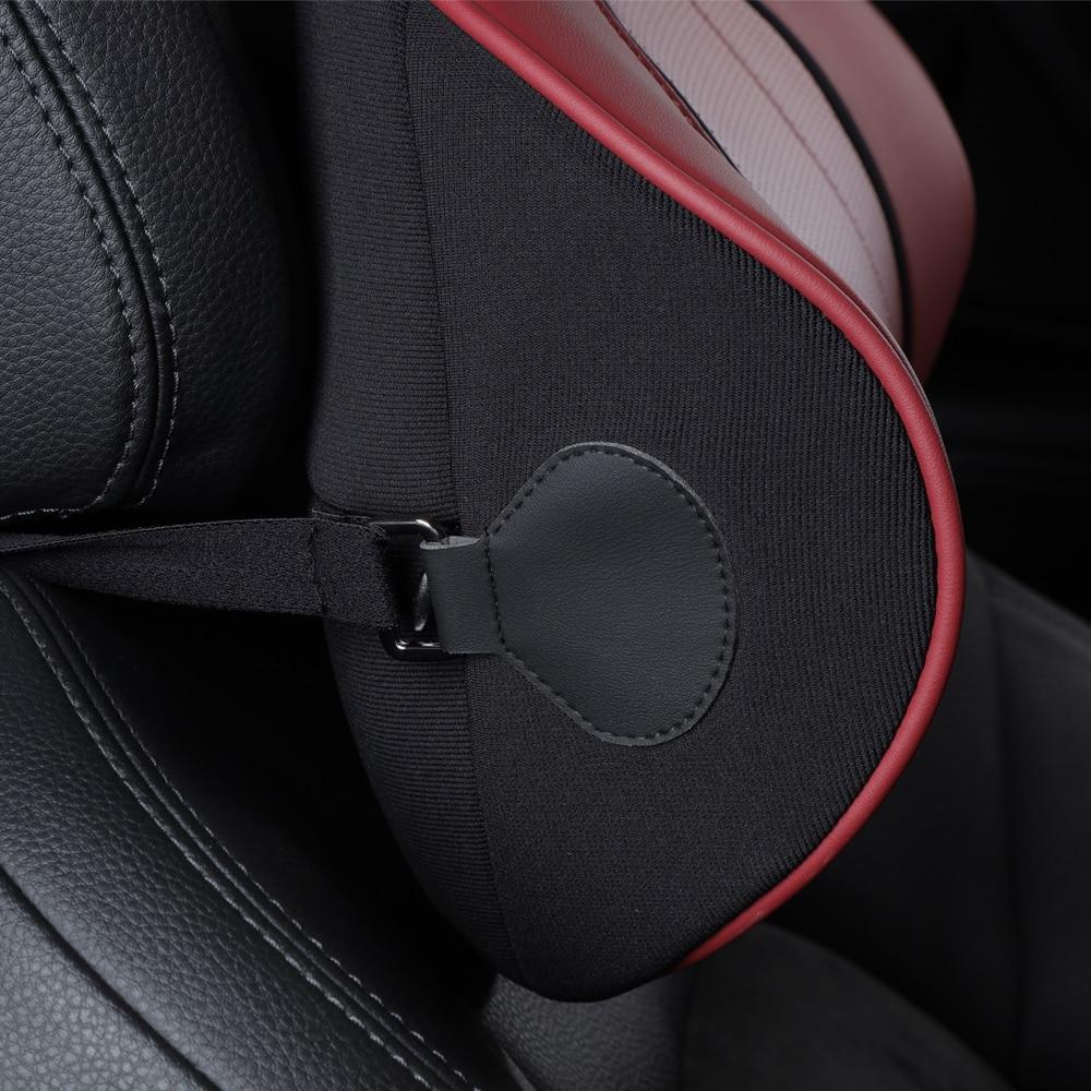 NAPPA Leather Car Neck Pillow Silver Ion Antibacterial Memory Foam Headrest Support For Travelling Home Car Interior