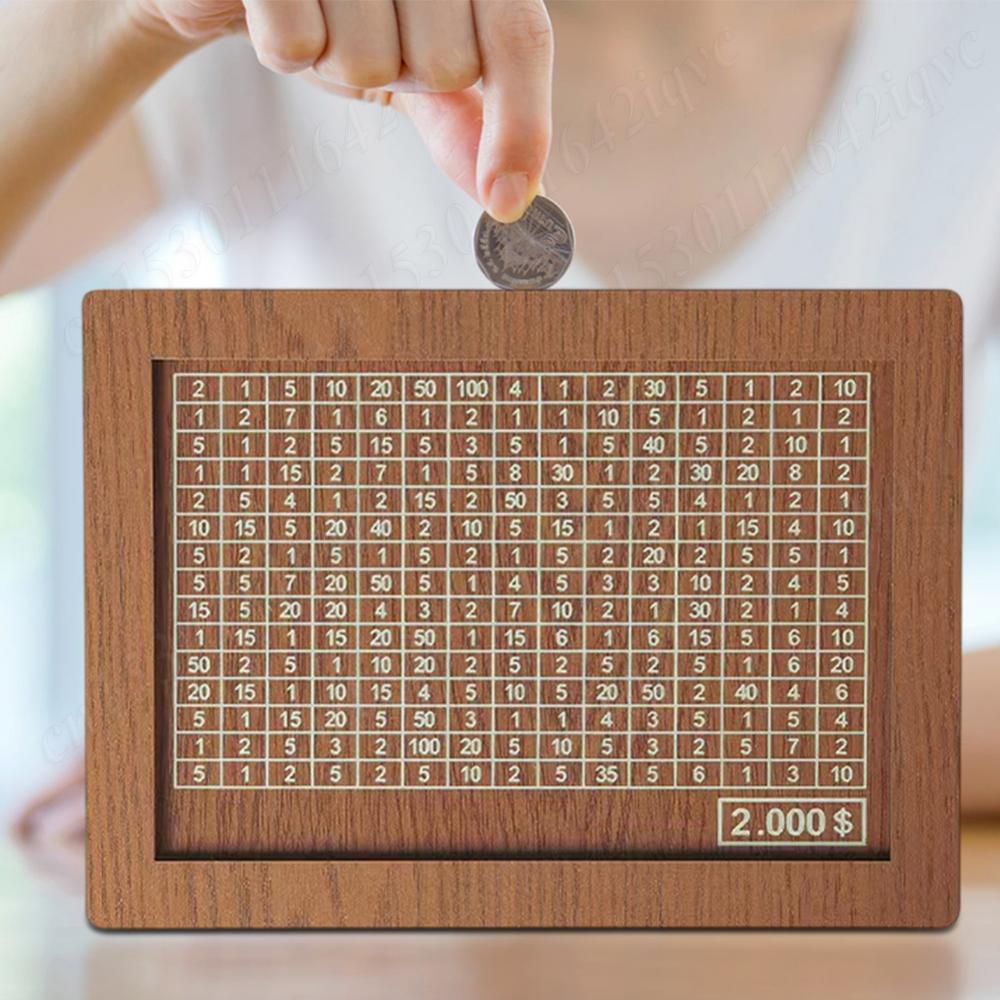 1000/2000/3000/5000/10000 Доларів Скарбничка Дерев'яна Свинка Скринька для Заощадження Грошей Знімна Сільська Скарбничка для Монет Коробка для Зберігання Грошей