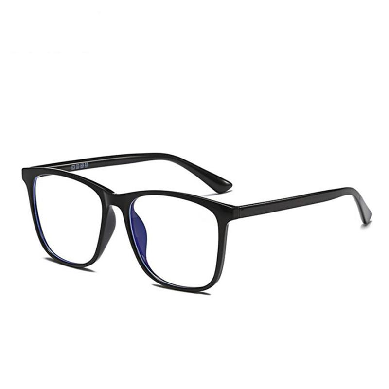 Big Frame Square Finished Myopic Eyeglasses TR90 Material Blue Ray Blocking Short-sight Glasses Prescription 0 -0.5 -0.75 -1.0 To -6.0