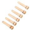6PCS Guitar Bridge Pin Replacement Maple Wood Guitar Pressure String Nails Pin for Practice
