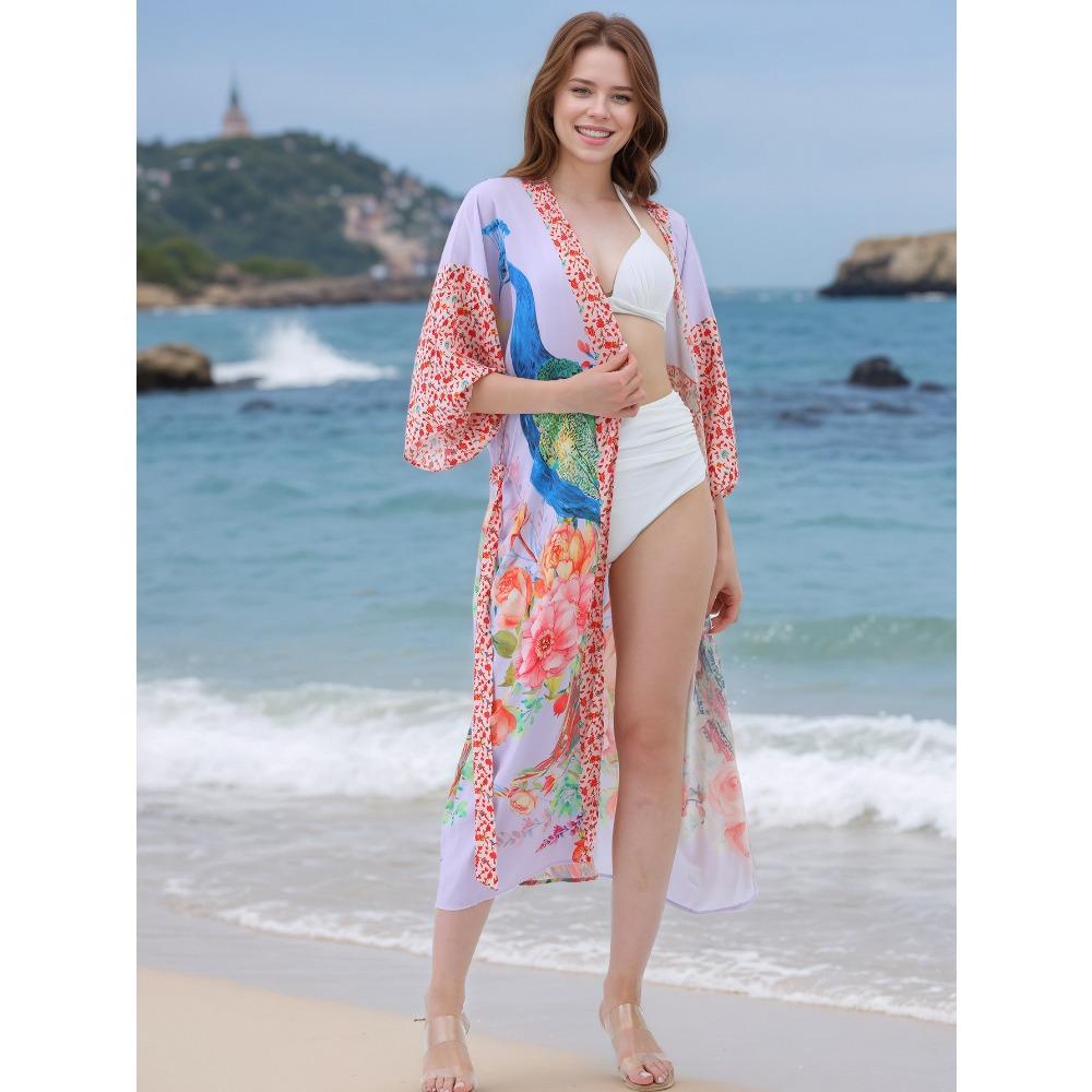 Rochie Caftan Boho Mărime Mare, Rochie Maxi Cover Up pentru Femei