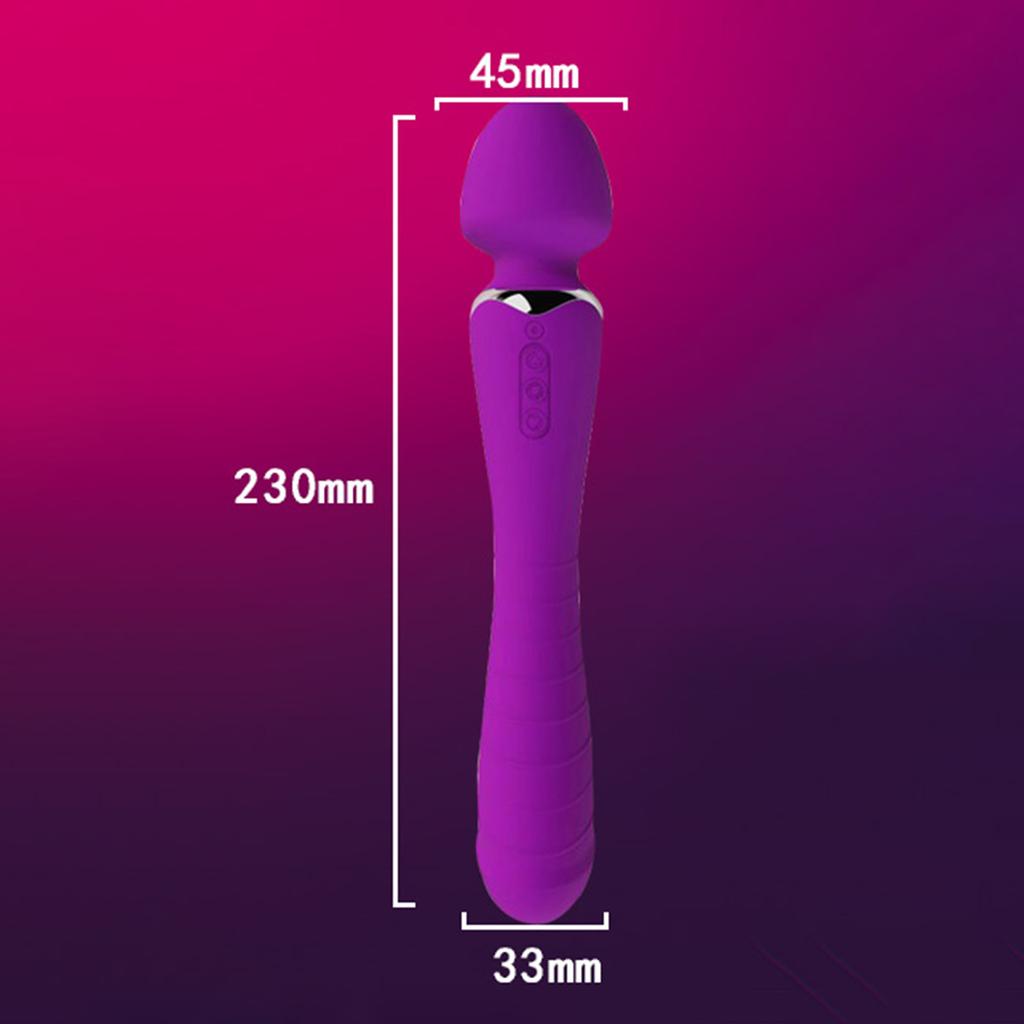 Female Vibration Adult Sex Toys Warming Double Head AV Stick Female Flirting Masturbation Equipment Sex Toys Massage