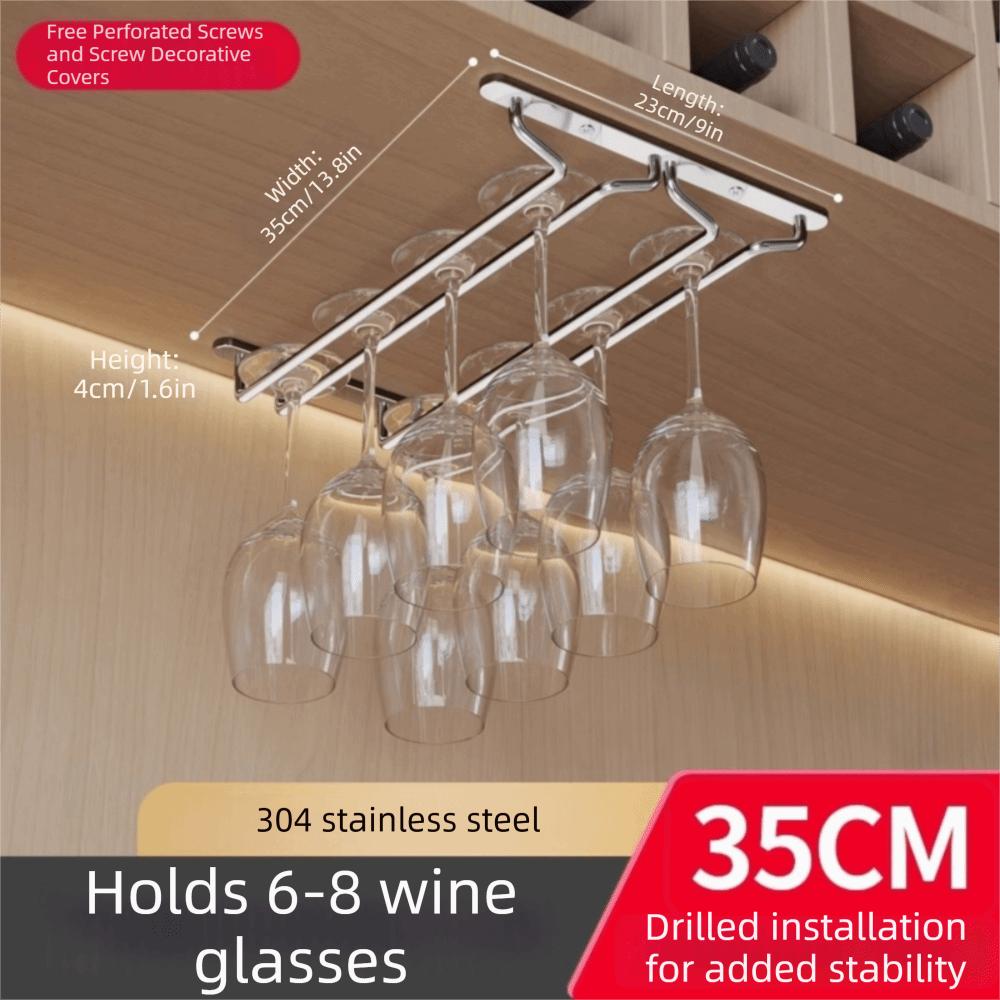 Premium Wine Glass Rack Inverted Hanging Wine Glass Hanging Shelf  Household Storage