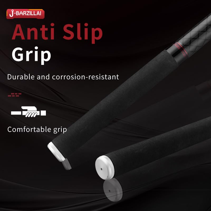 OXMAN Telescopic Fishing Rod 5m Long Shot Portable Retractable Travel Pole 24T High Carbon Fiber Surf Carp Pole Long Cast Dam Stainless Steel Guides