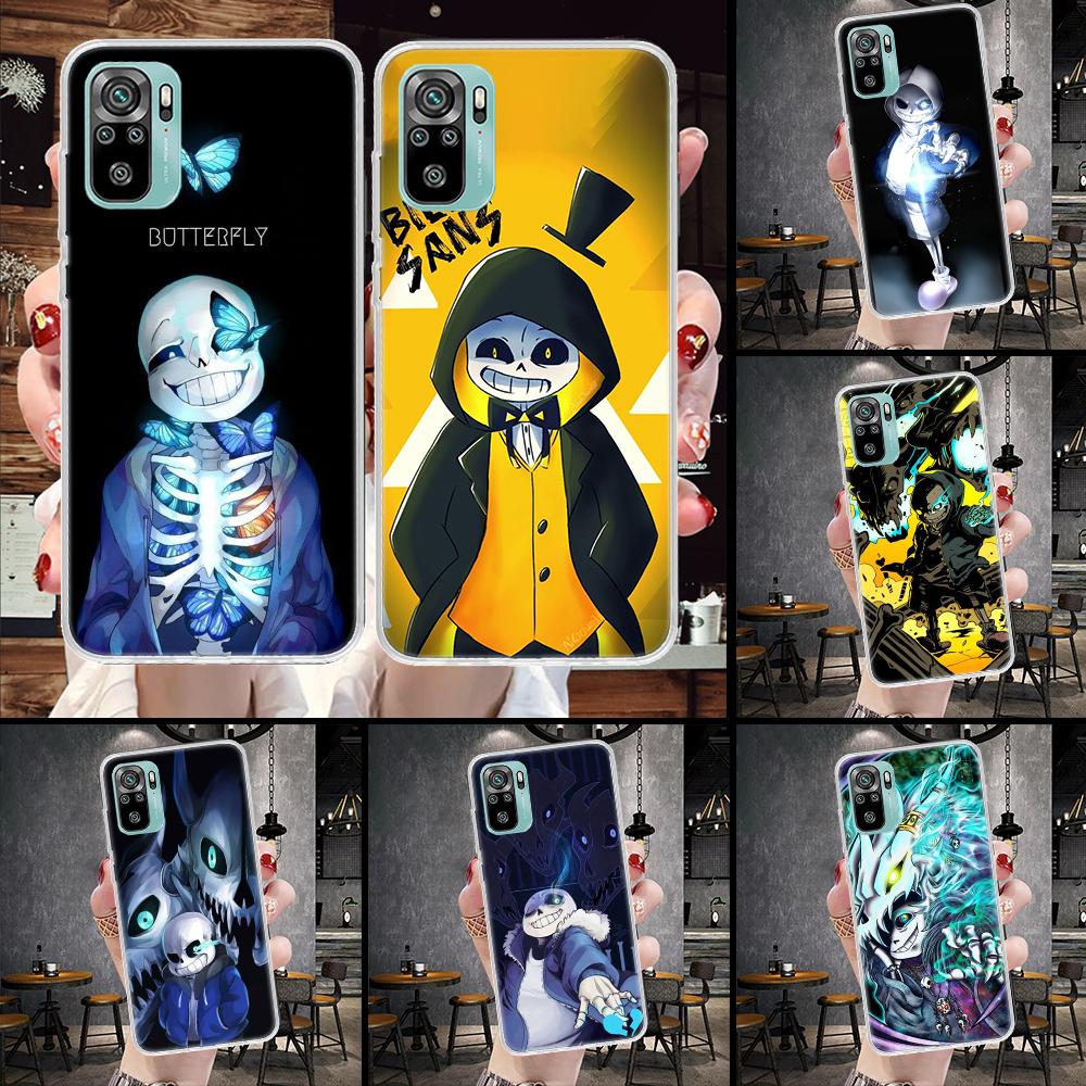 Undertale Papyrus Sans Doggo Soft Phone Case For Xiaomi Redmi Note 15 14 14S 13 12 Pro Plus 12S 11 11S 11E 10 10S 11T 5G Fundas