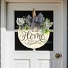 Sign Welcome Farm Outdoor Yard Decor With Artificial Flowers And Bow Butterfly