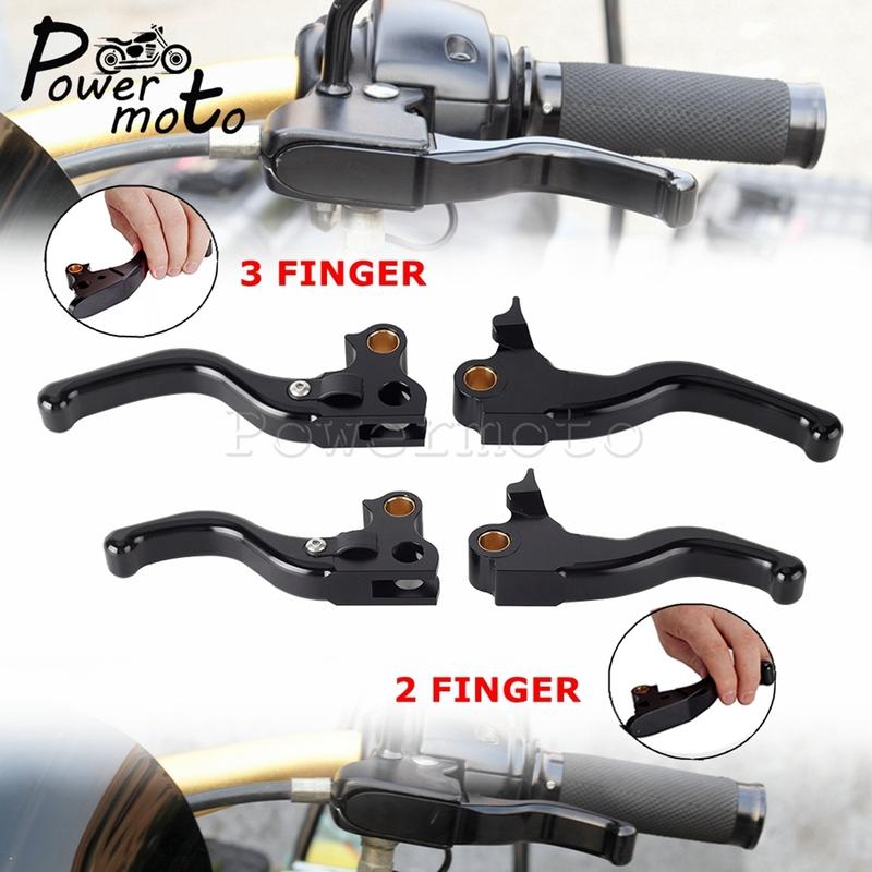 For Harley Dyna Brake Clutch 2-3 Finger Handle Levers Fits Wide Glide CVO SE Street Bob Low Rider Fat Bob Super Glide 1996-2017