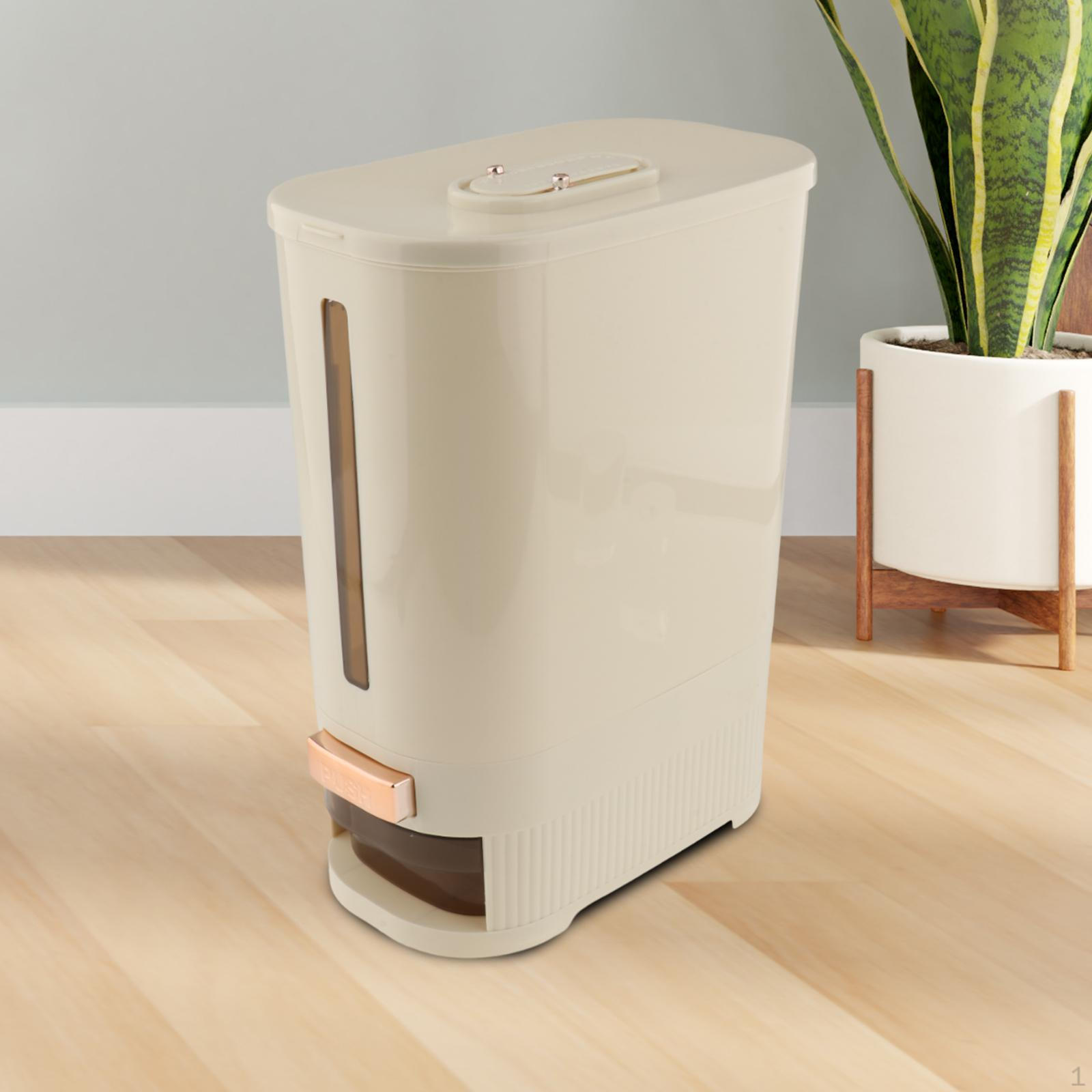 

Зерновой контейнер для хранения продуктов с герметичной крышкой для риса и круп белый