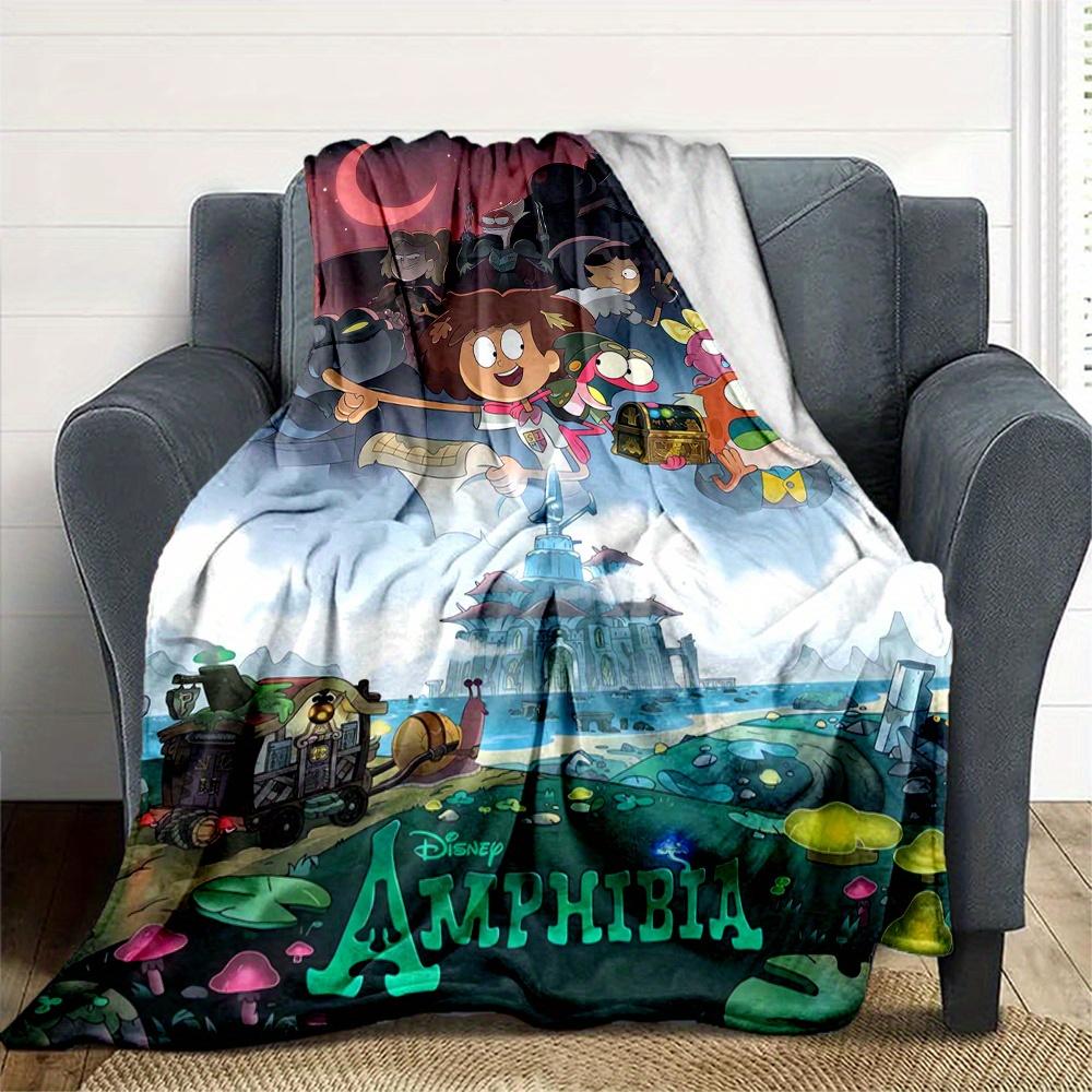 1pc, Brave Anne Boonchuy and Friends Blanket Themed Throw Blanket for Room Decor, Outdoor, Living Room, Travel, Camping