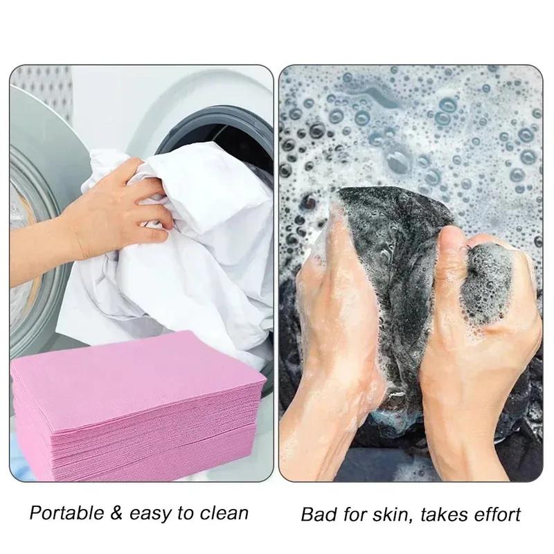 30/60/120pcs Soluble Laundry Tablets Powerful Stain Remover Laundry Soap Powder Washing Machine Cleaning Tablets Detergent