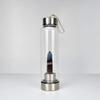 Hexagonal Prism Crystal Glass Water Cup with Magic Wand Spa Design - Custom Logo Option Available