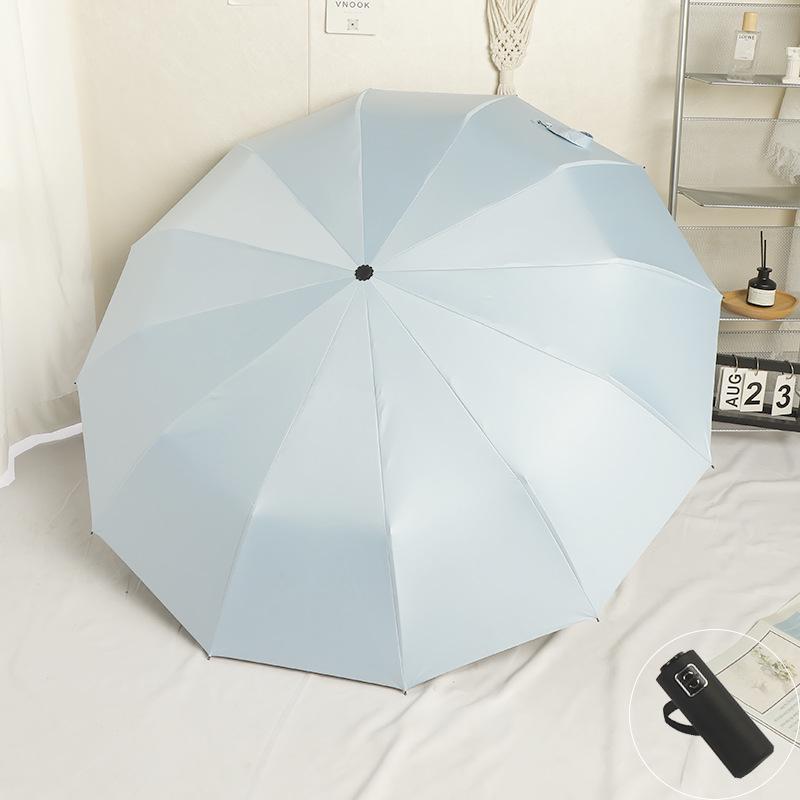 Doppelnutzungs-Sonnen- und Regenschirm - Manuell, Anti-UV, Robust, Faltbarer Sonnenschutz für Männer und Frauen