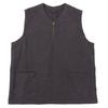 NIGEL CABOURN FRENCH WORK VEST HEMP Men's Charcoal Gray 48 Best 48 Charcoal grayUsed