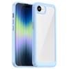 For iPhone 16e Clear Back Case Colorful Frame TPU+Acrylic Phone Cover
