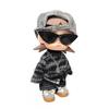 20cm 1/8 Scale BJD Doll Outfit Set Long Sleeve Sweater Pants Hat Necklace Glasses Accessory Female