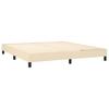 Vidaxl Continental Bed With Mattress, Cream, Fabric, 180X200 Cm