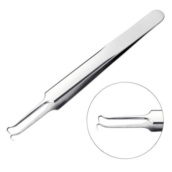 Zakřivená Pinzeta s Jehlou na Černé Tečky Akne Komedony Vyrážky Extractor Remover Kit