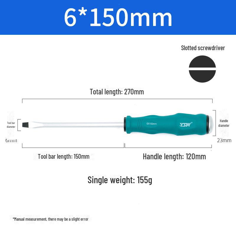 Dual-Purpose Mini Screwdriver Set: Single-use Cross & Flat Head, Magnetic Core, Impact-Resistant